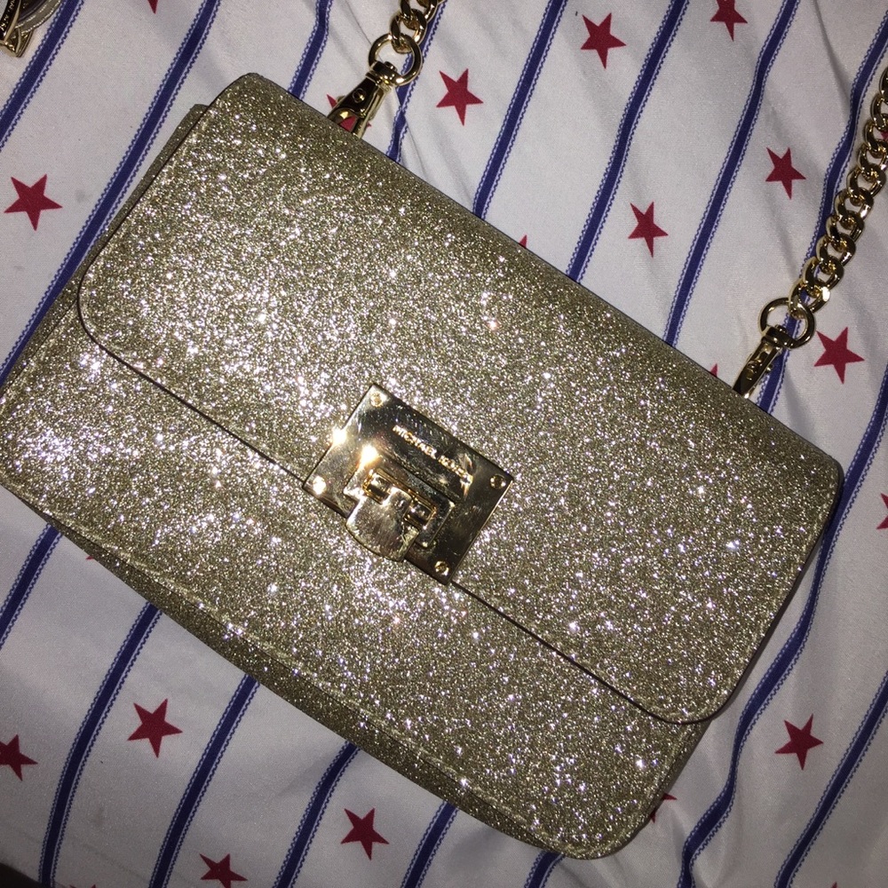 Gold Michael Kors Crossbody.